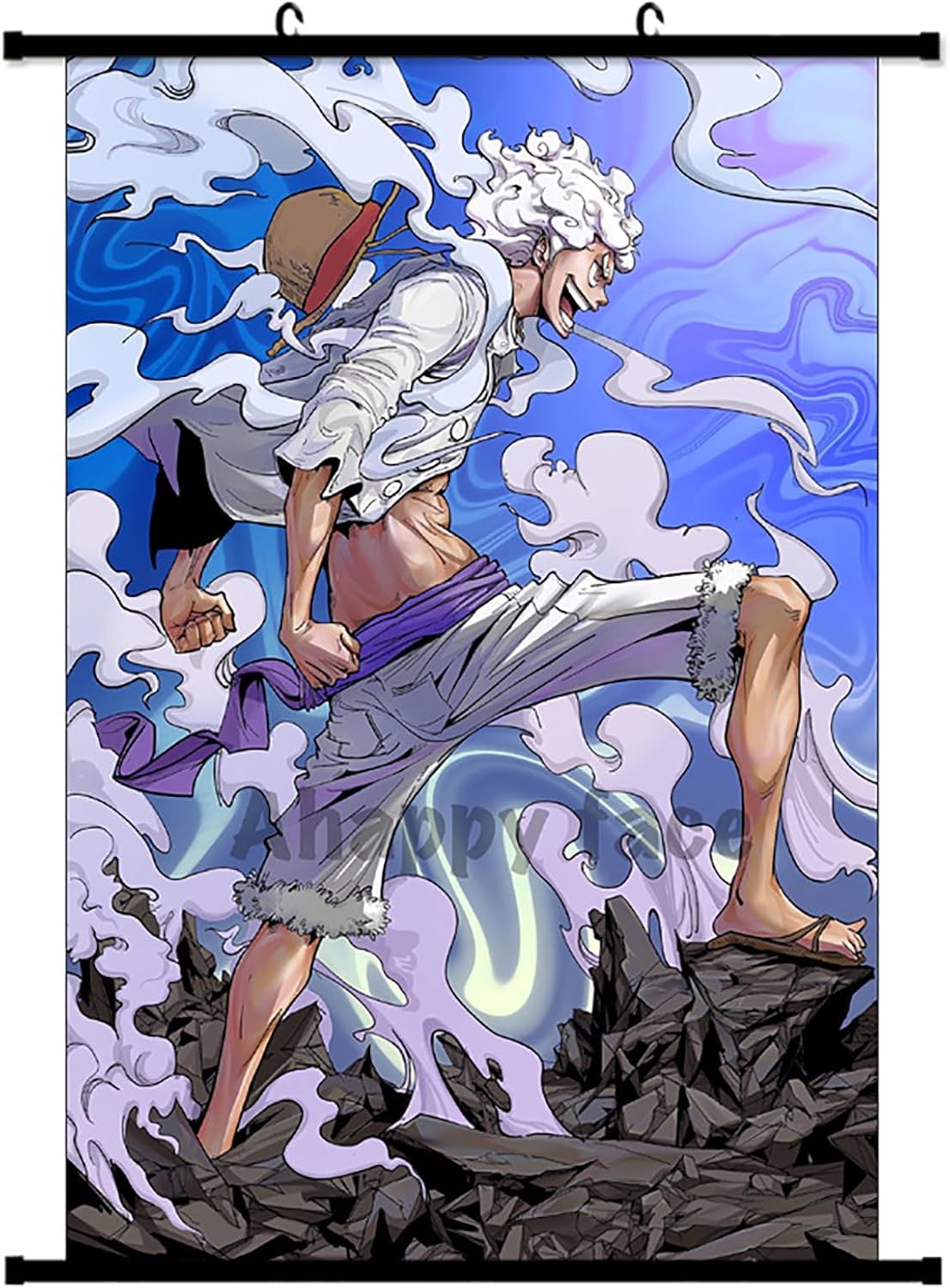 Amazon.co.jp: ワンピース タペストリー ルフィ 悪魔の実覚醒 太陽神